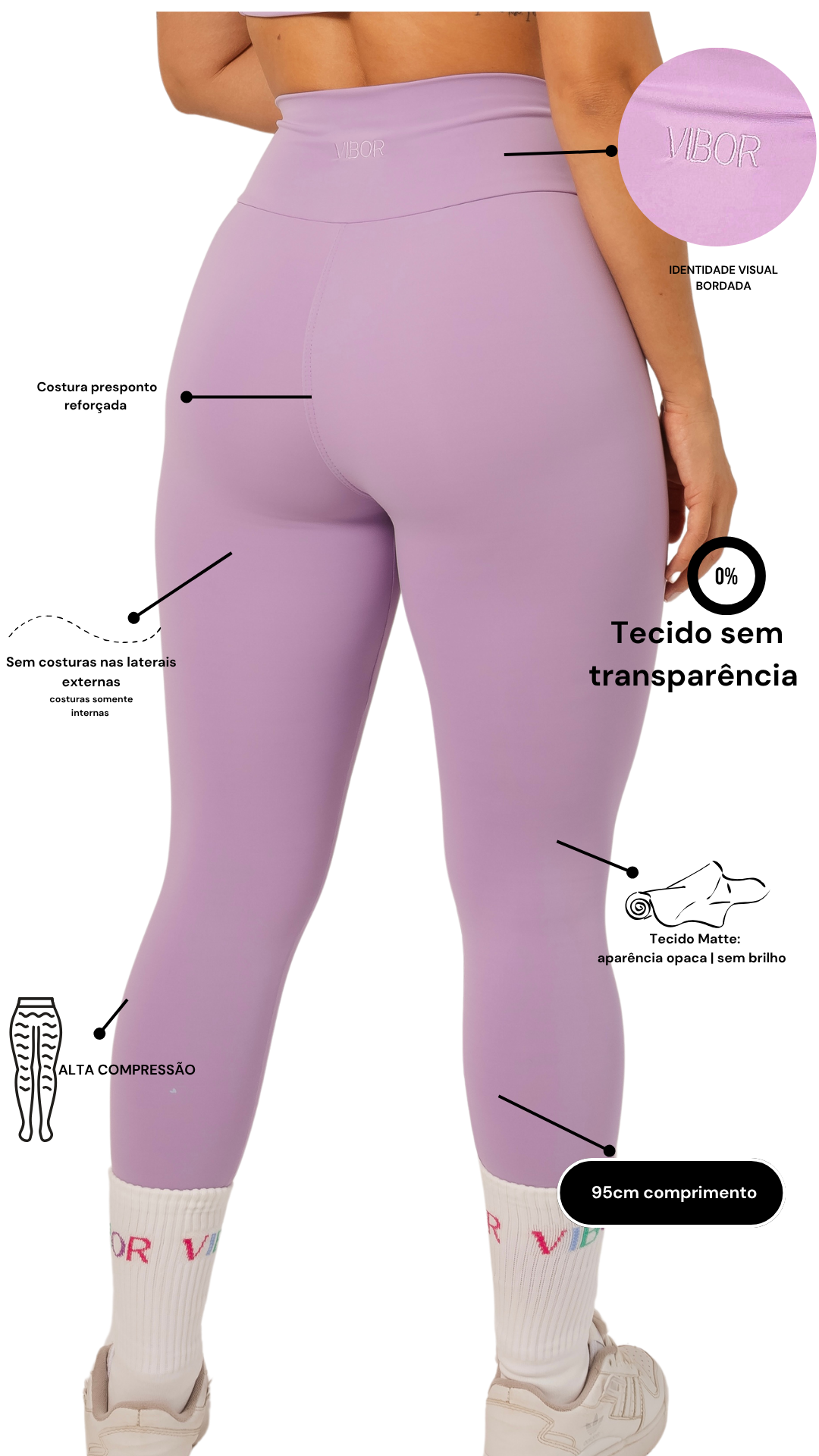 Legging Lavanda Matte