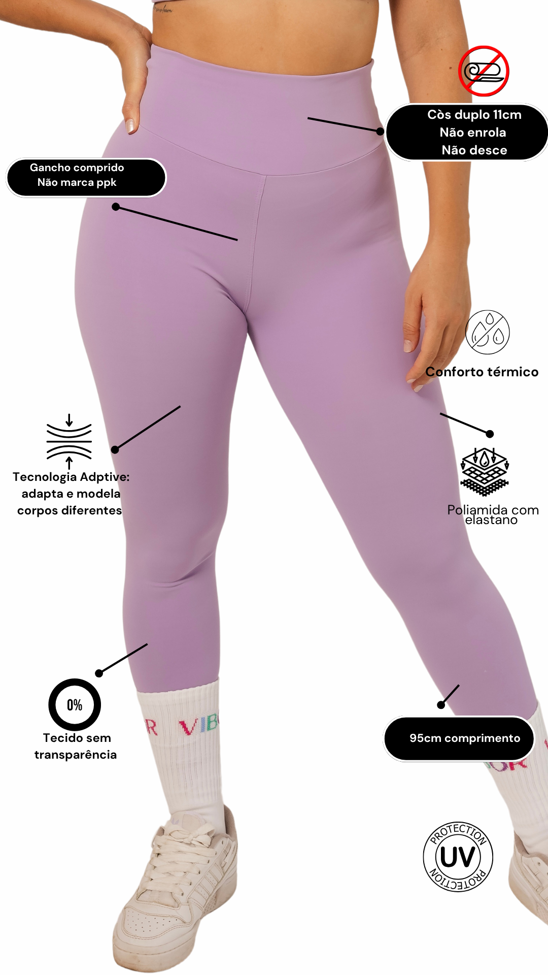 Legging Lavanda Matte