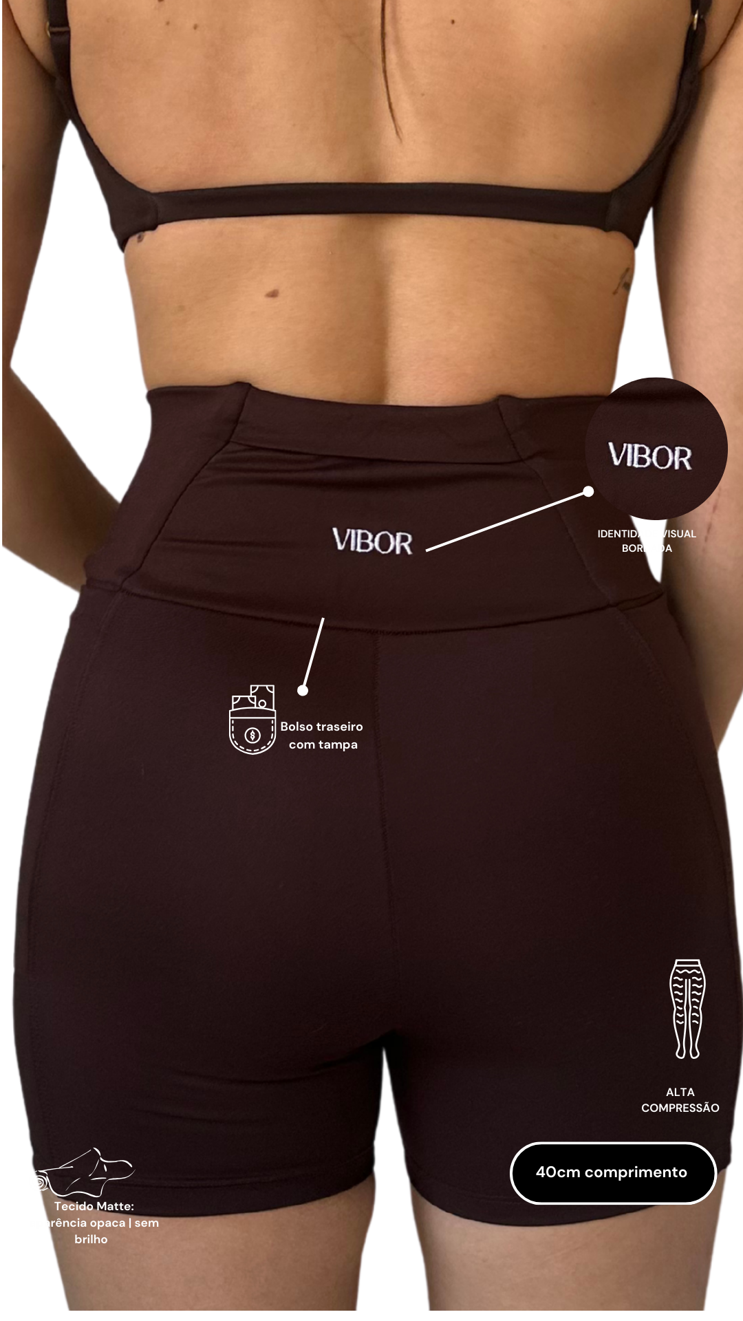 Short Perfeito Coffee