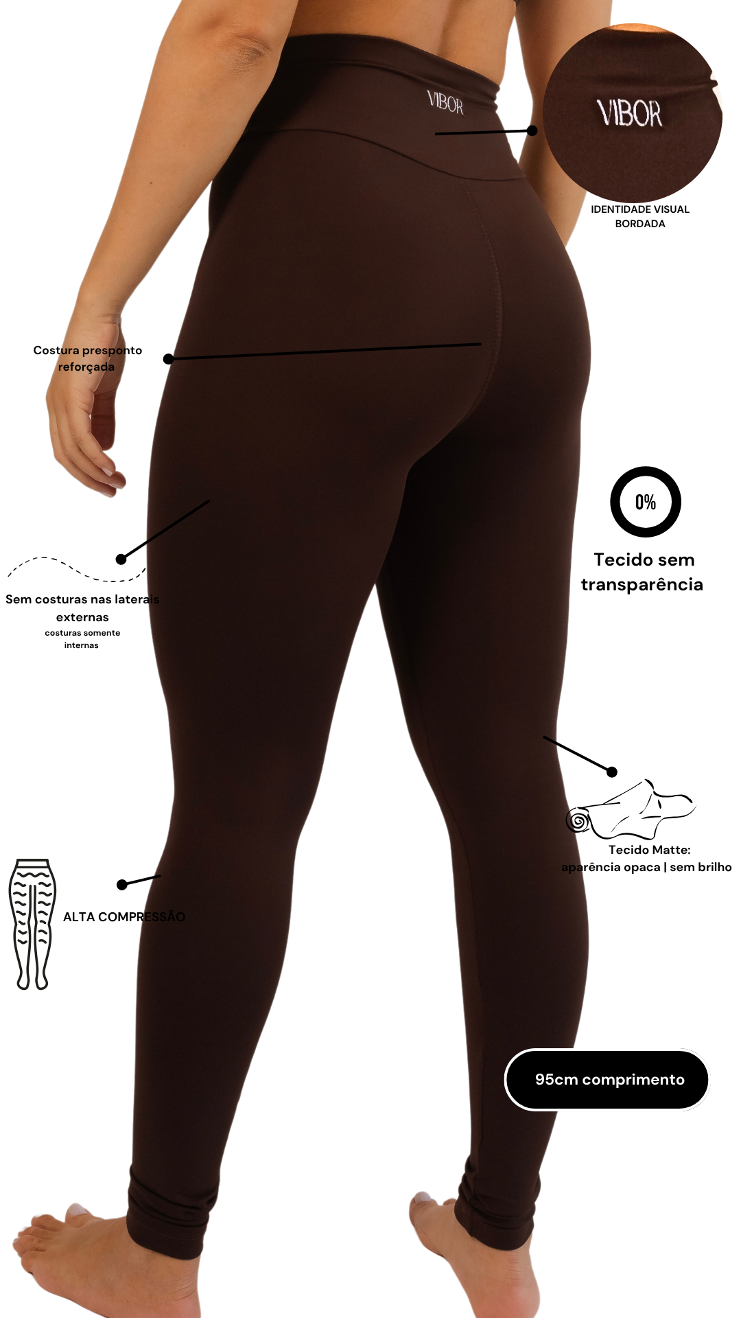 Legging Coffee Matte
