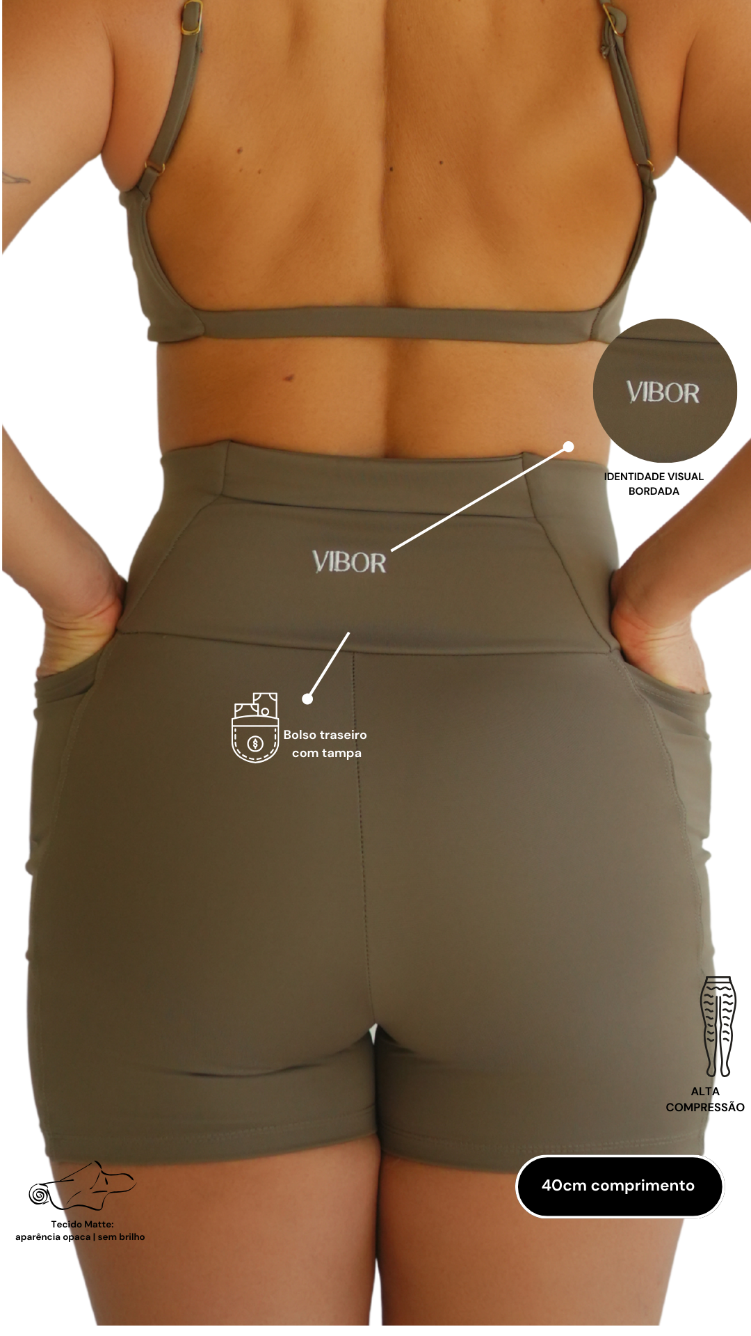 Short Perfeito Greige