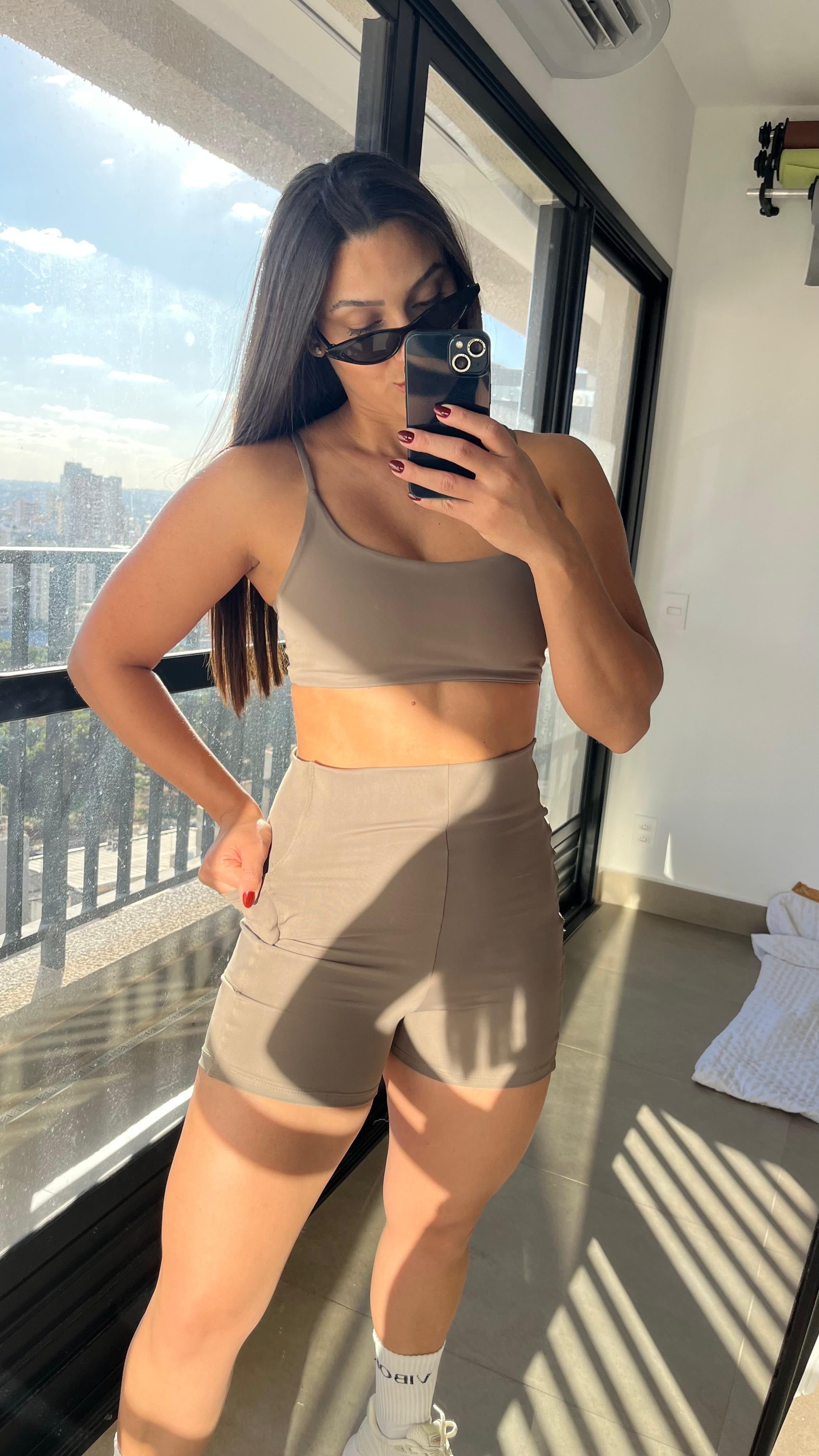 Short Perfeito Greige