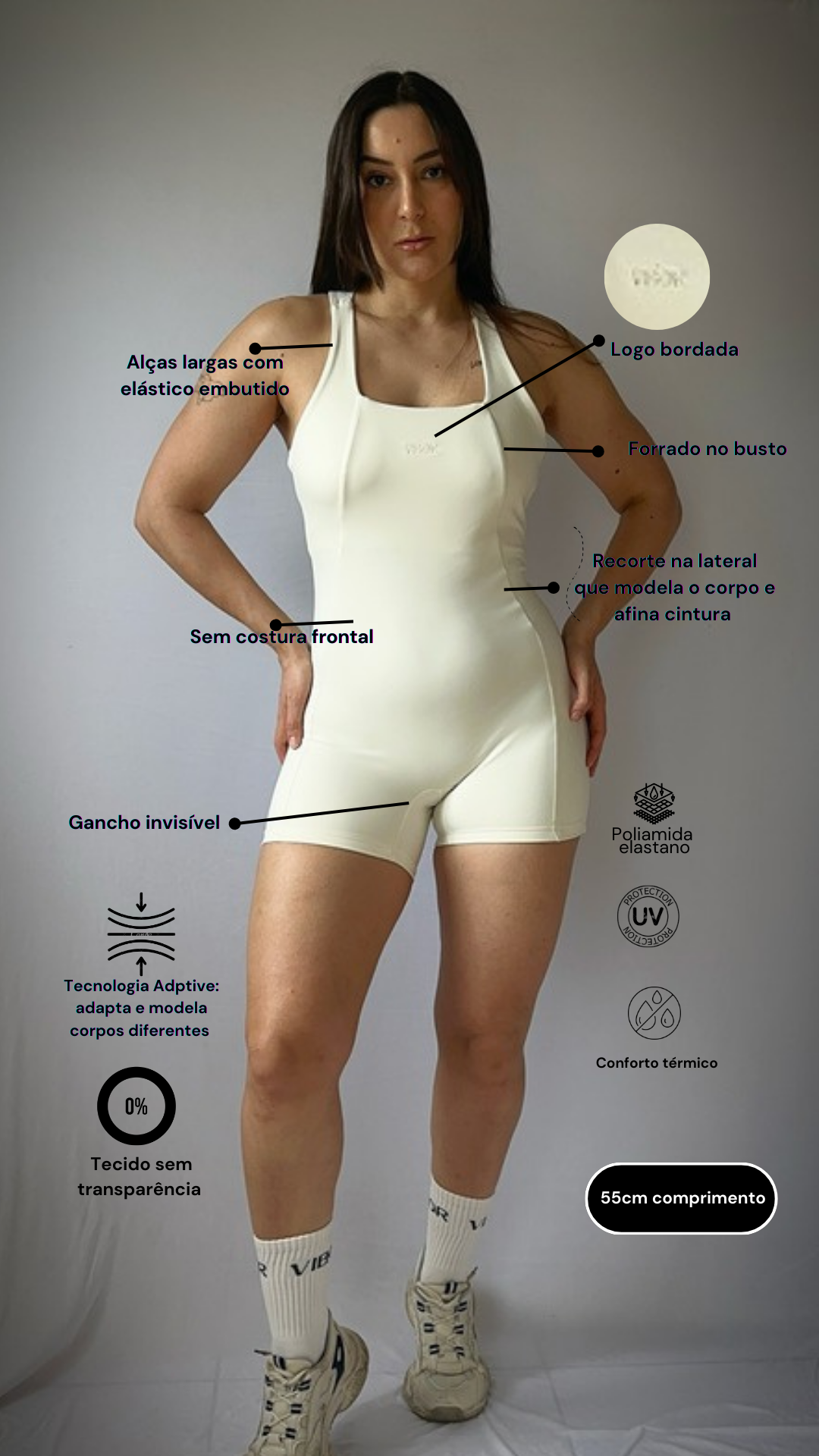 Macaquinho Lux Off White