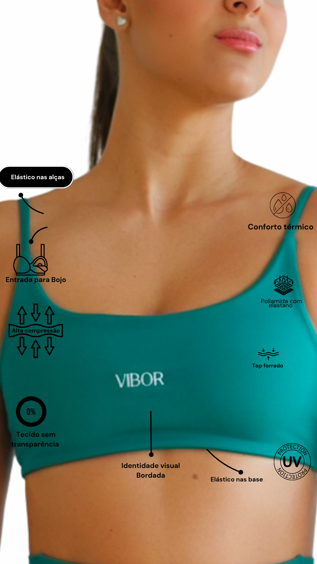 Top Costas Nua Selva Matte