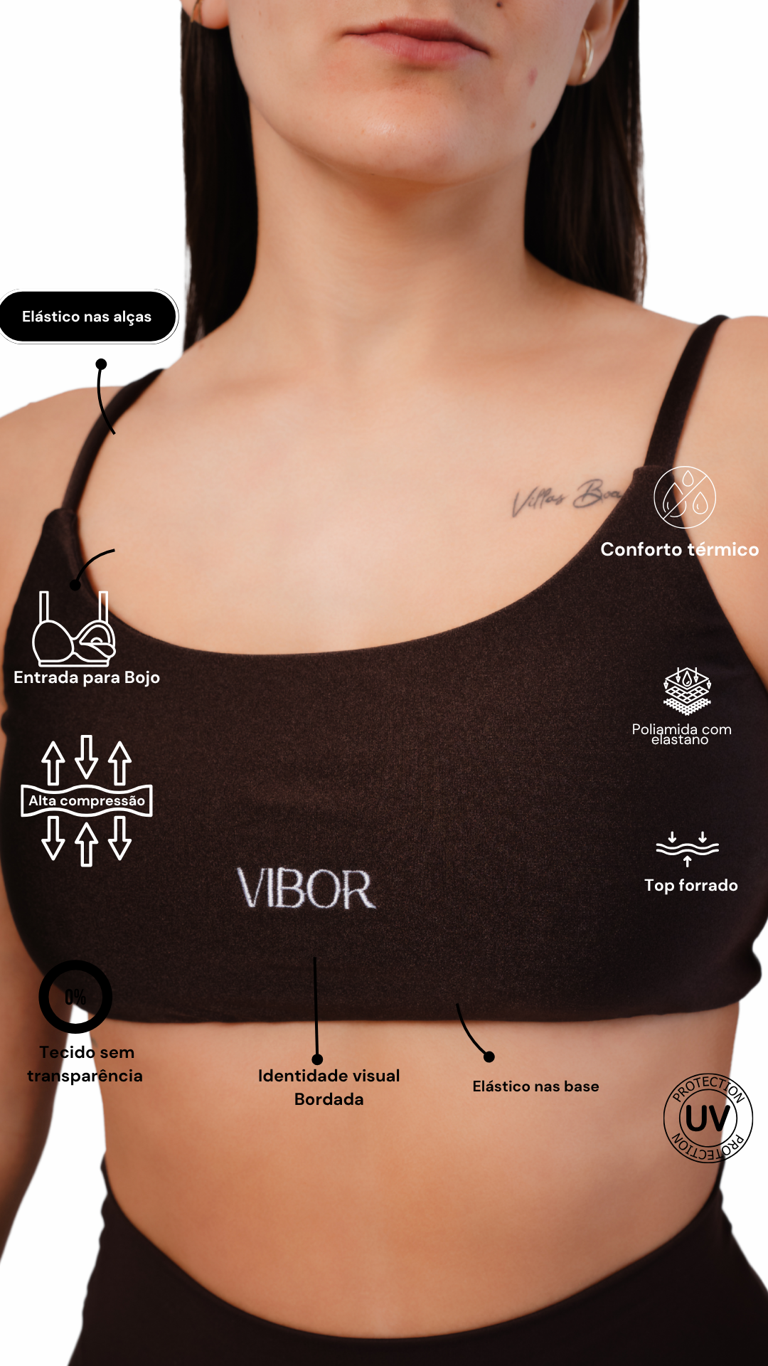 Top Costas Nua Coffee Matte