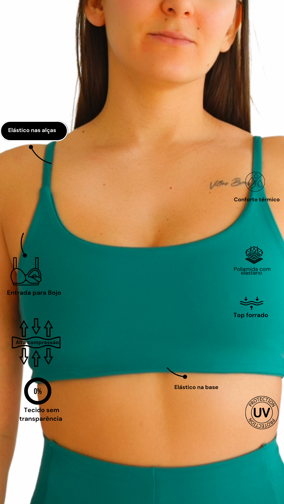 Top Faixa Selva Matte