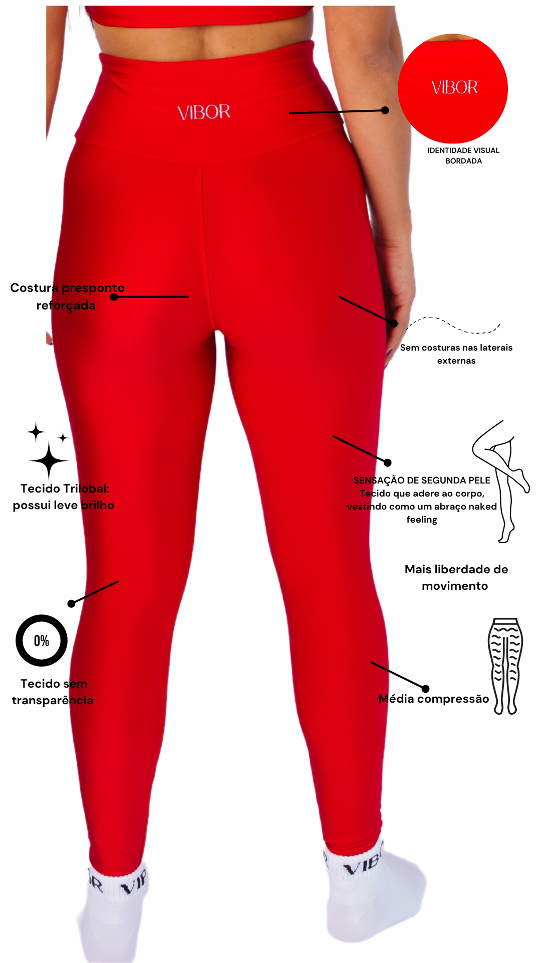 Legging Red Chic