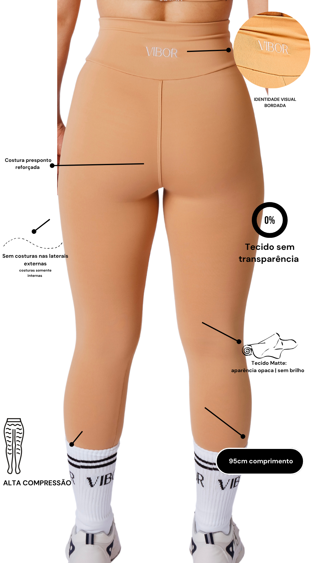 Legging Bege Matte