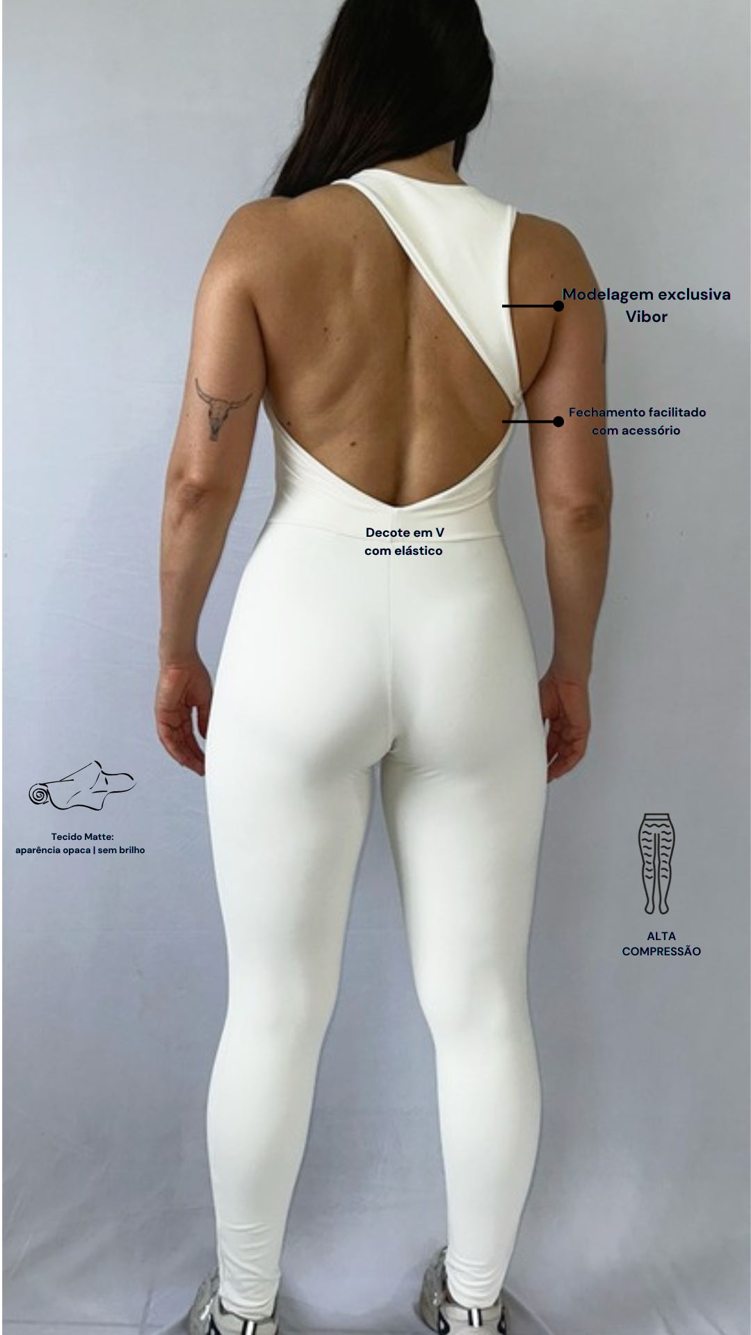 Macacão Lux Off White