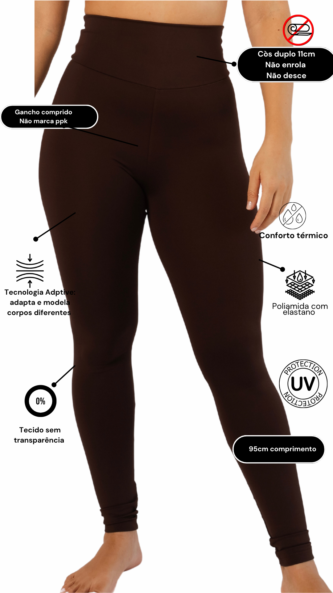 Legging Coffee Matte
