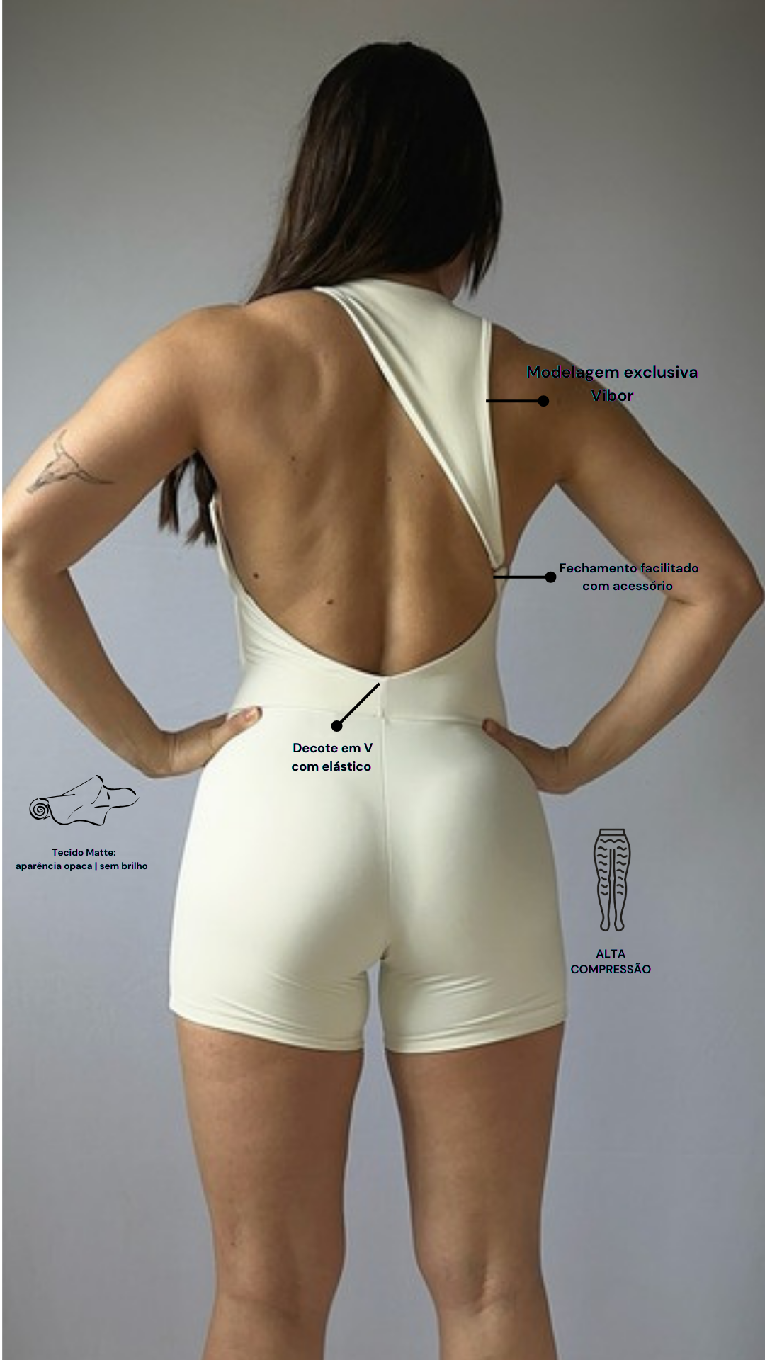 Macaquinho Lux Off White