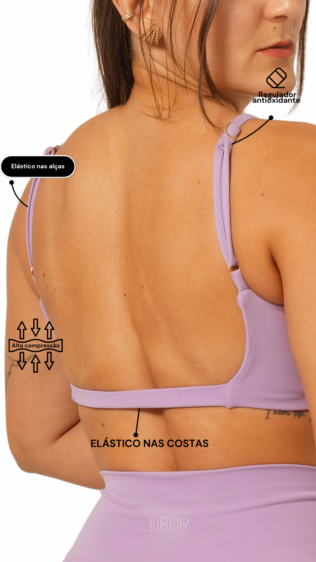 Top Costas Nua Lavanda Matte