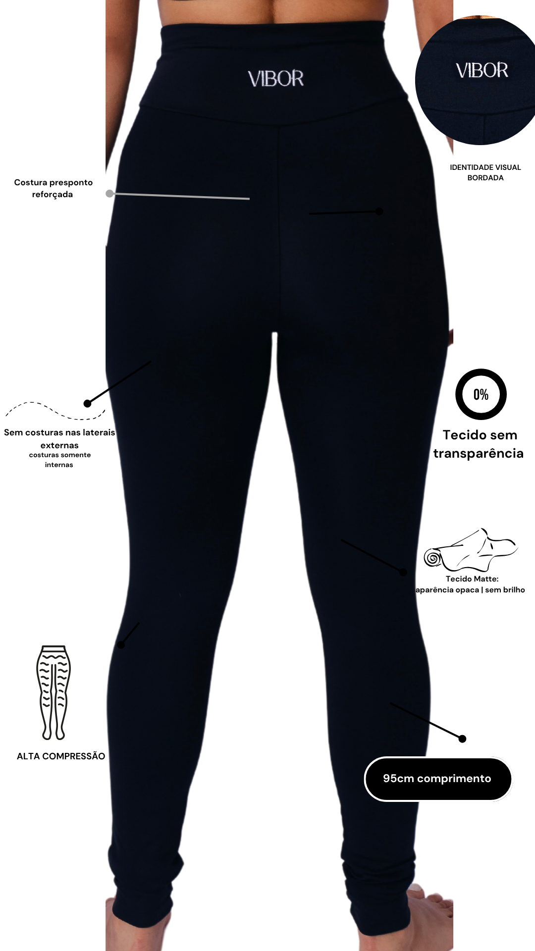 Legging Preto Matte