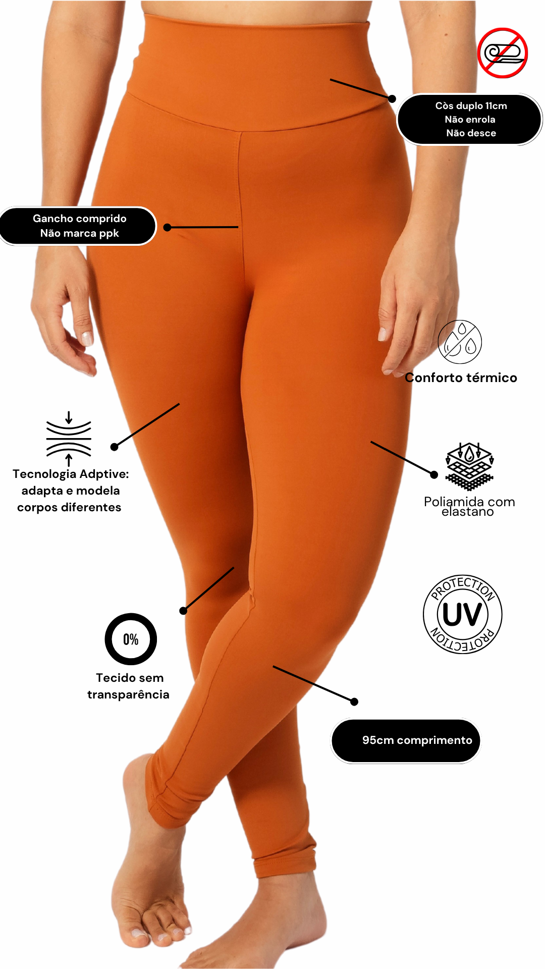 Legging Terracota Matte