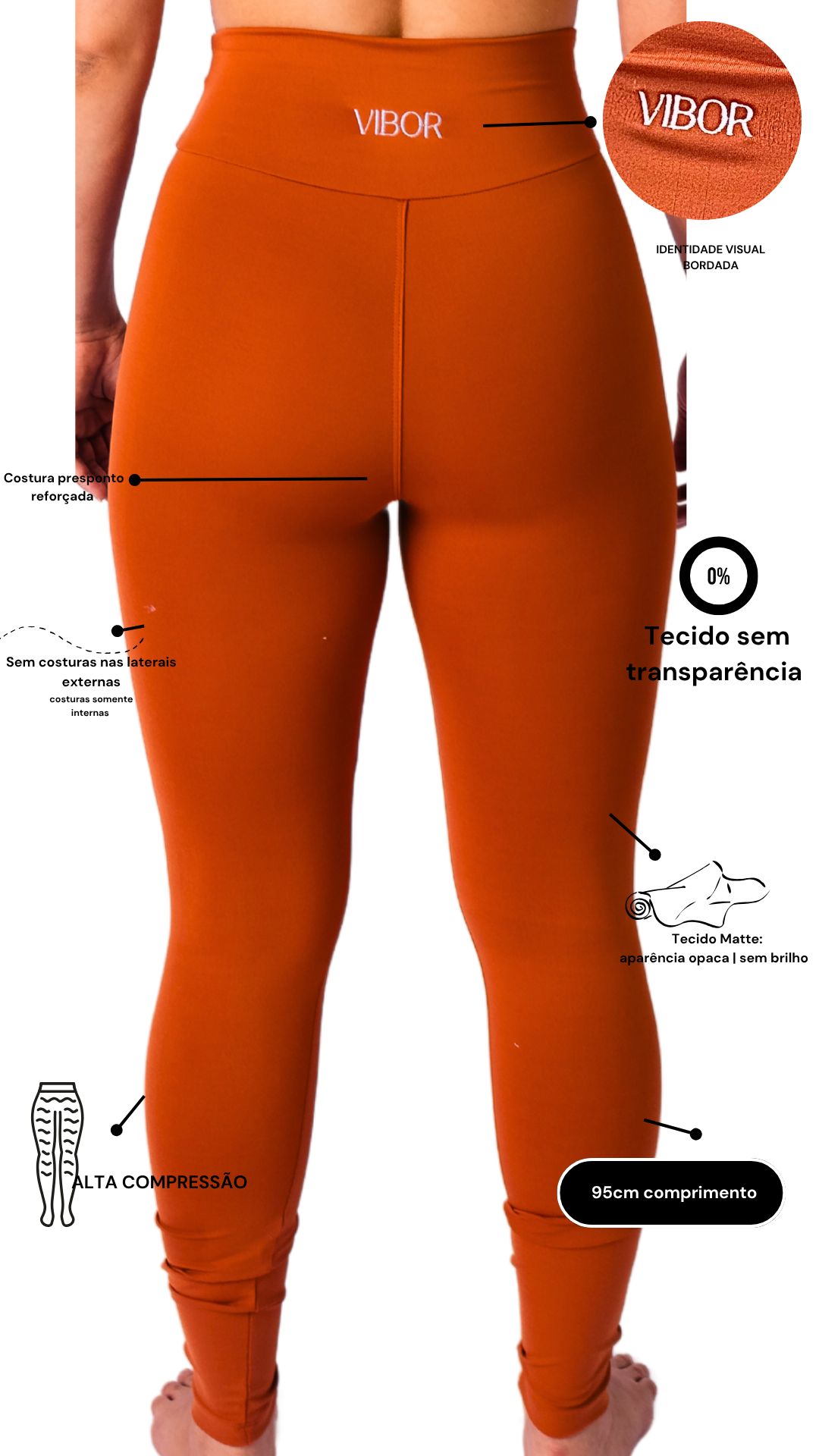 Legging Terracota Matte