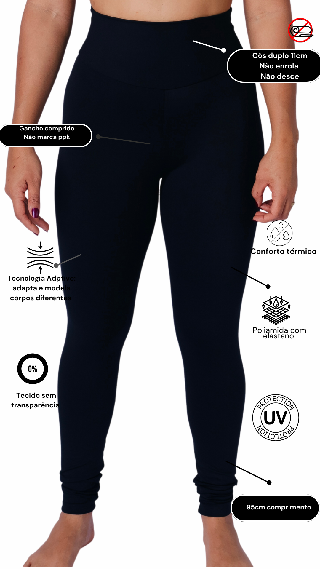 Legging Preto Matte