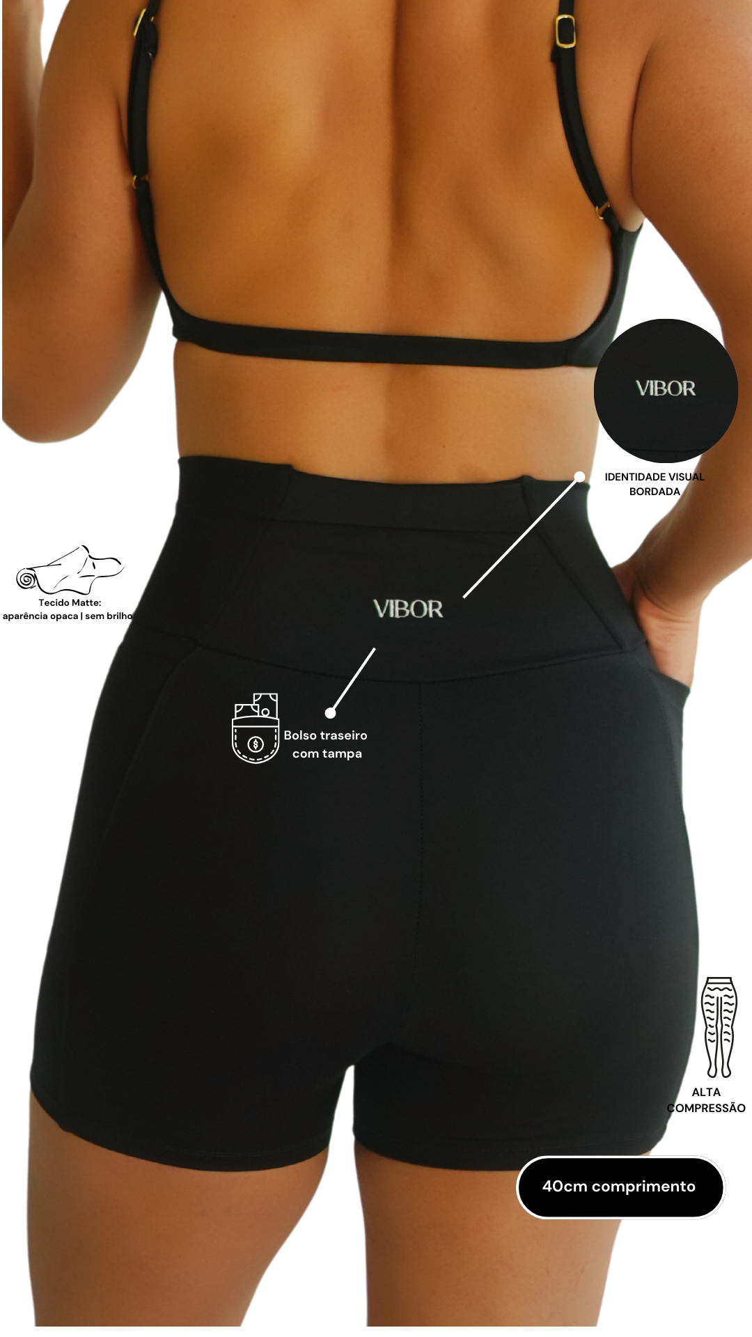 Short Perfeito Preto