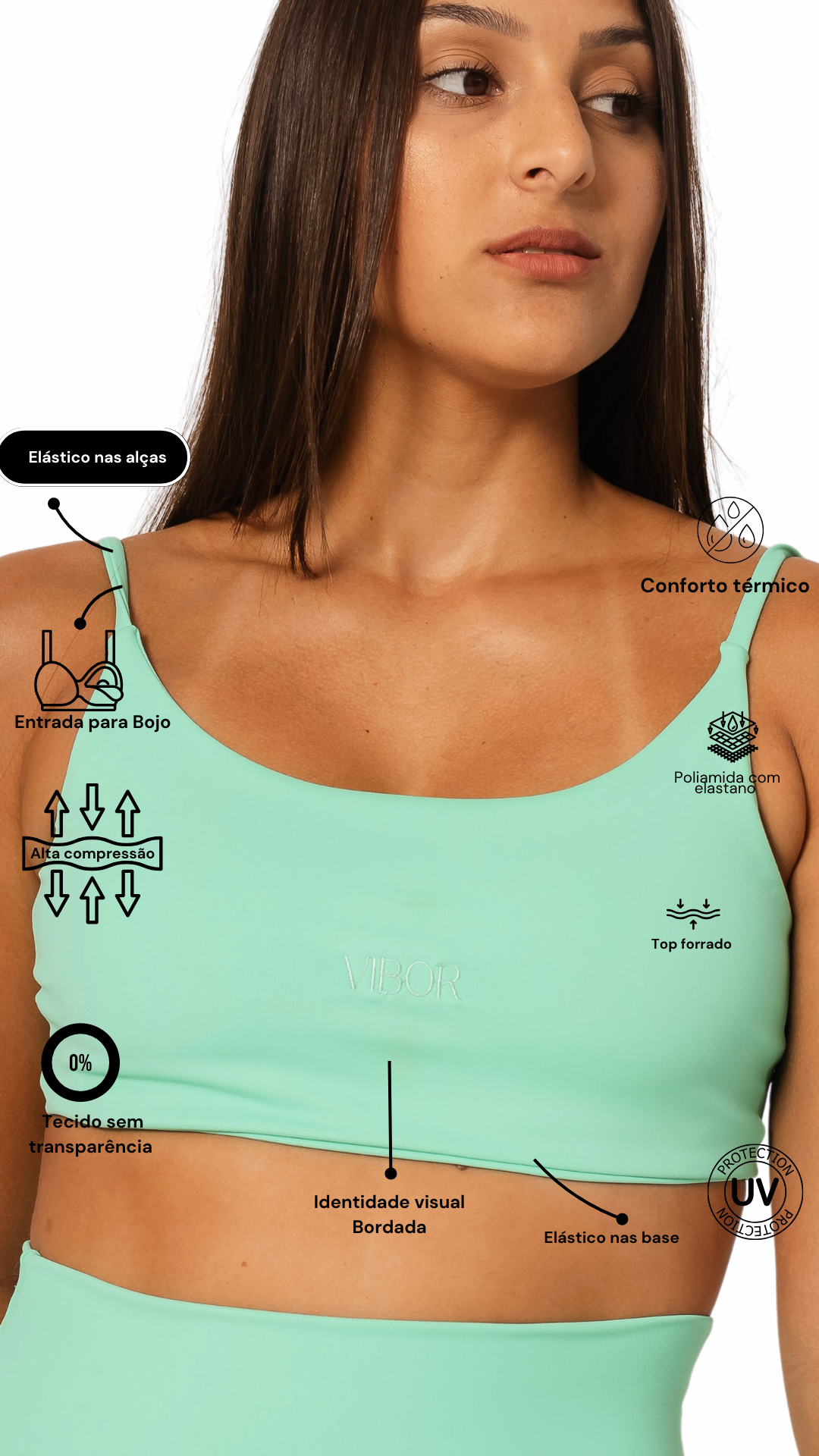 Top Costas Nua Atlantis Matte