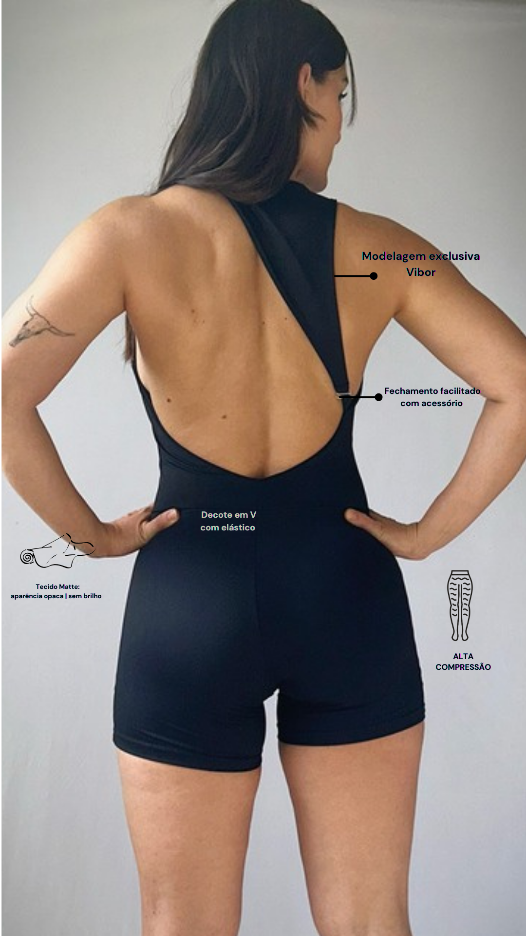 Macaquinho Lux Preto