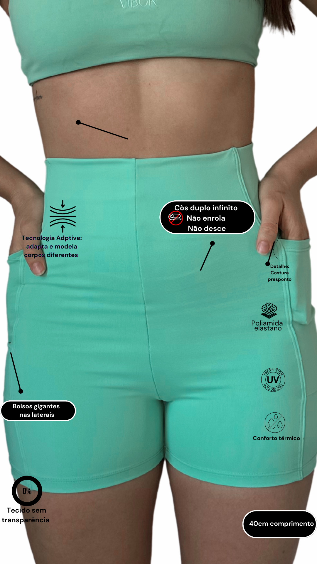 Short Perfeito Atlantis