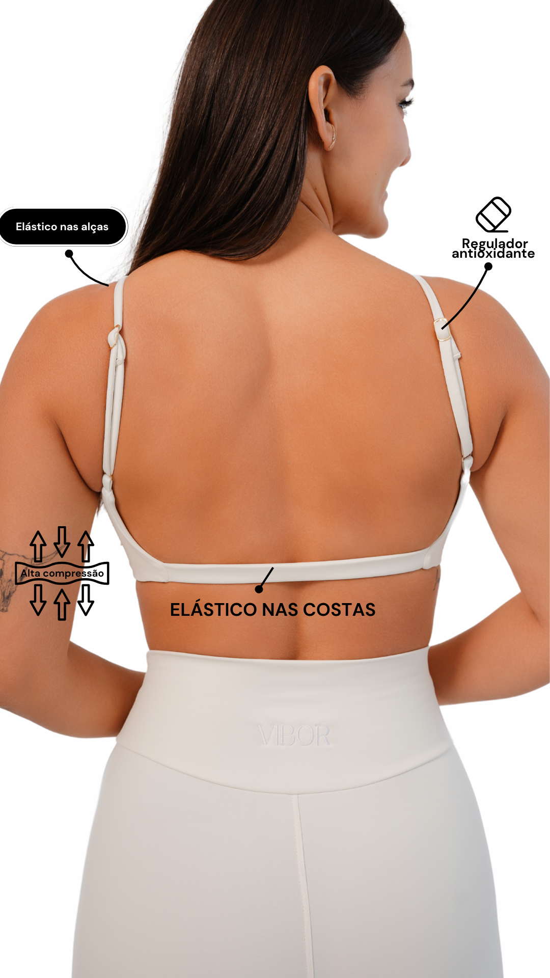 Top Costas Nua Off White Matte